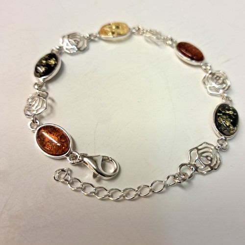 HWG-2415 Bracelet, Rum, Green, Yellow Amber $70 at Hunter Wolff Gallery